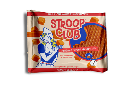 Plant Based and Palm Oil Free Stroopwafels (box of 12x 2-pack - 24 total)